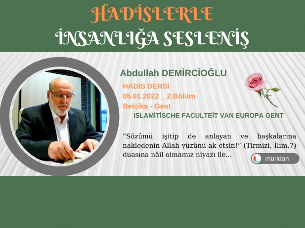 Abdullah Demirciolu - Hadis Dersi 05.01.2022 (2.Blm)
