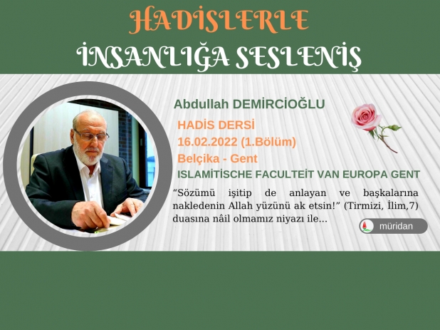 Abdullah Demirciolu - Hadis Dersi 16.02.2022 (1.Blm)