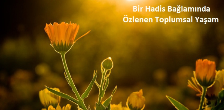 Bir Hadis Bağlamında Özlenen Toplumsal Yaşam
