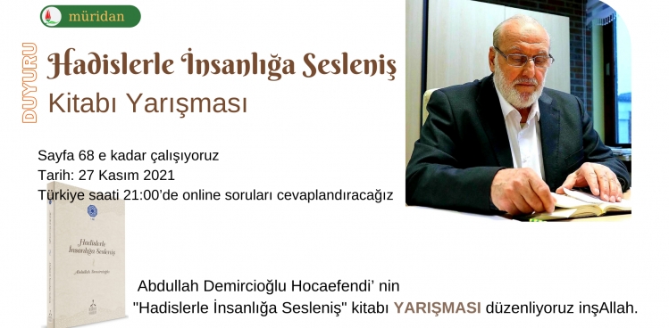 Hadislerle İnsanlığa Sesleniş Kitabı YARIŞMASI
