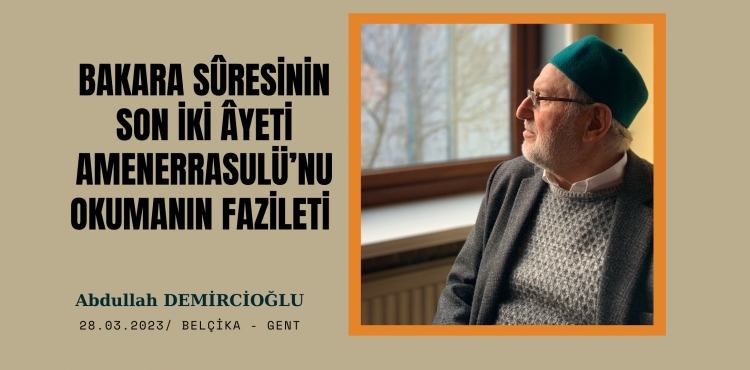 Amenerrasulü’nun Okunmasının Fazileti