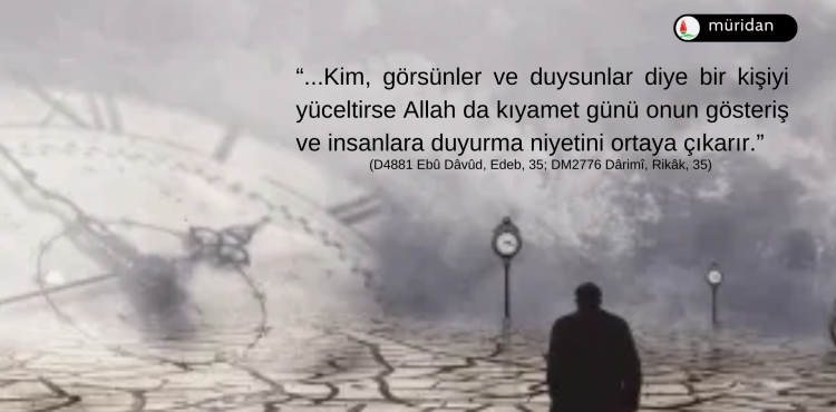 Riya ve Gösteriş, Bir Niyet Bozukluğu
