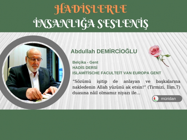 Abdullah Demircioğlu - Hadis Dersi 10.11.2021 (2. Bölüm)