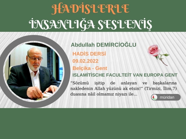 Abdullah Demircioğlu - Hadis Dersi 09.02.2022